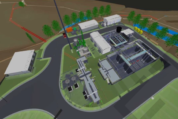 Graphical render of the upgraded Gisborne Recycled Water Plant