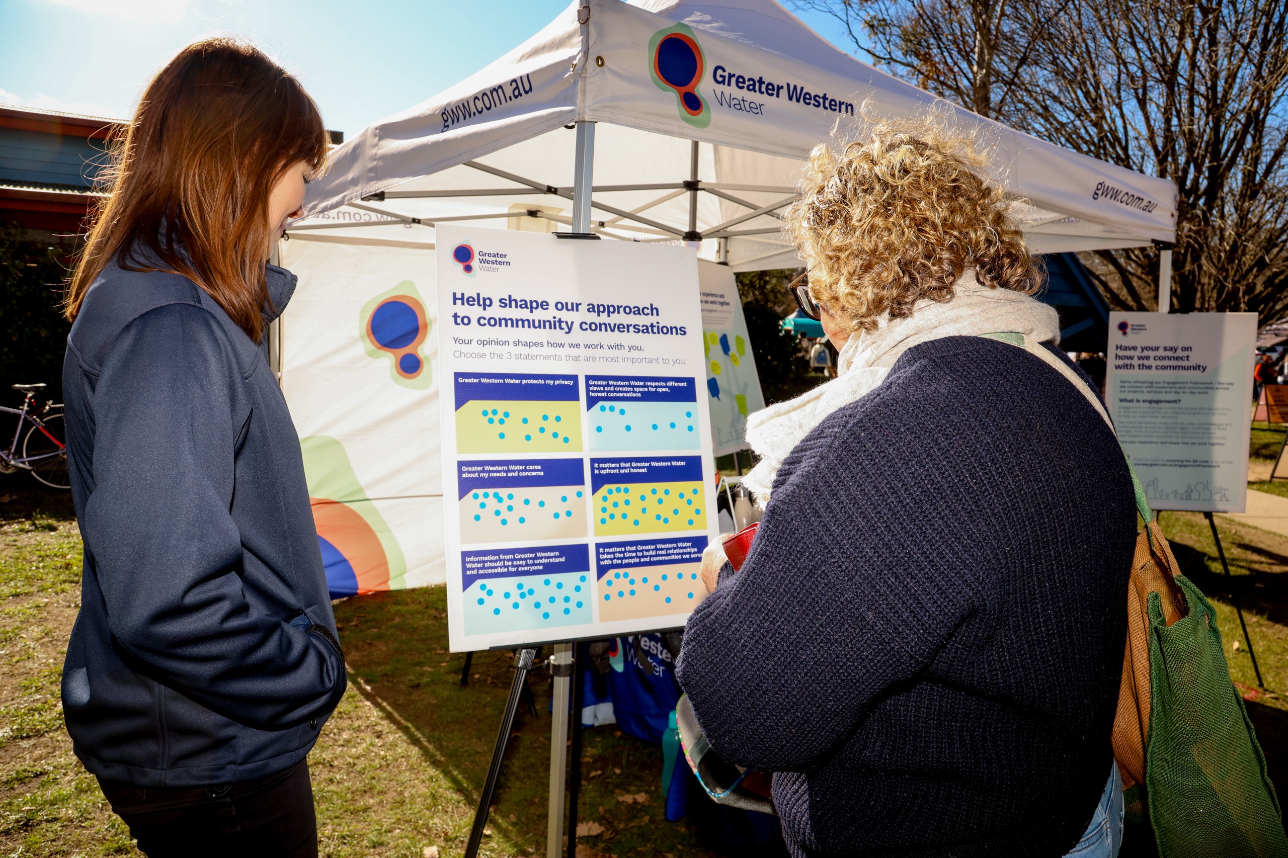Engagement at Woodend Farmers Market